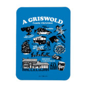 クリスマス休暇のアイコンと引用文 マグネット (縦)