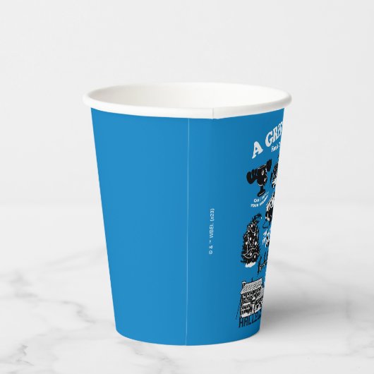 クリスマス休暇のアイコンと引用文 紙コップ (右)