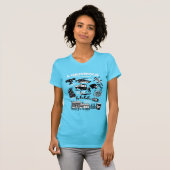 クリスマス休暇のアイコンと引用文 Tシャツ (正面フル)