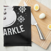 クリスマス休暇のギフトを輝かせる季節 キッチンタオル (四つ折り)