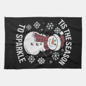 クリスマス休暇のギフトを輝かせる季節 キッチンタオル (横)