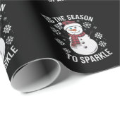 クリスマス休暇のギフトを輝かせる季節 ラッピングペーパー (ロールコーナー)