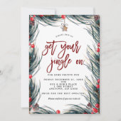 クリスマス休暇のパーティの招待状 招待状 (正面)