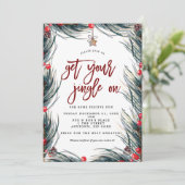 クリスマス休暇のパーティの招待状 招待状 (スタンド正面)