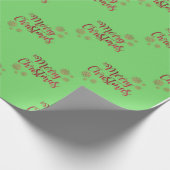 クリスマス休暇のモチーフ ラッピングペーパー (角)