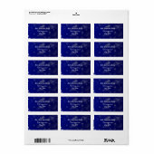 クリスマス休暇の住所ラベル ラベル (フルシート)