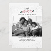 クリスマス休暇の写真のアドレスの変更を移動 案内状 (正面/裏面)