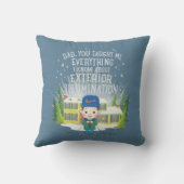 クリスマス休暇の外部照明 クッション (裏面)