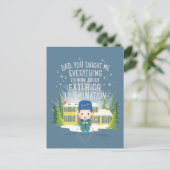 クリスマス休暇の外部照明 シーズンポストカード (スタンド正面)