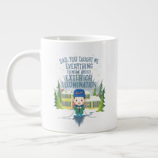 クリスマス休暇の外部照明 ジャンボコーヒーマグカップ (左)