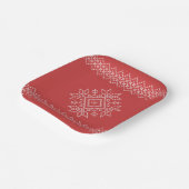 クリスマス休暇の季節のスノーフレーク・クラフト ペーパープレート (傾斜あり)