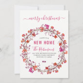 クリスマス休暇の引っ越しモダンのための新しい家 案内状 (正面)