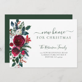 クリスマス休暇の引っ越し用の新しい家 案内状