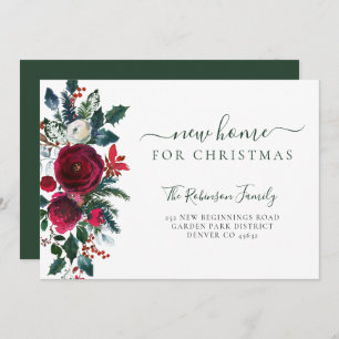 クリスマス休暇の引っ越し用の新しい家 案内状