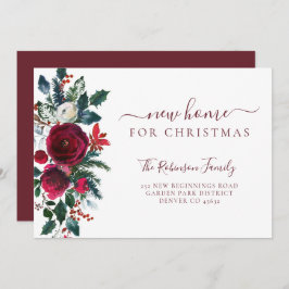 クリスマス休暇の引っ越し用の新しい家 案内状