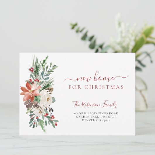 クリスマス休暇の引っ越し用の新しい家 案内状 (スタンド正面)