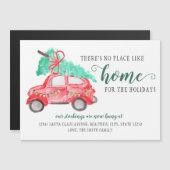 クリスマス休暇の引越し告知のための新しい家 (正面/裏面)