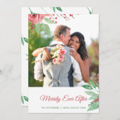 クリスマス休暇の後に楽しくEver写真 シーズンカード (正面/裏面)