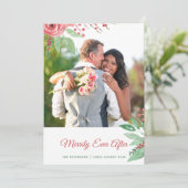 クリスマス休暇の後に楽しくEver写真 シーズンカード (スタンド正面)