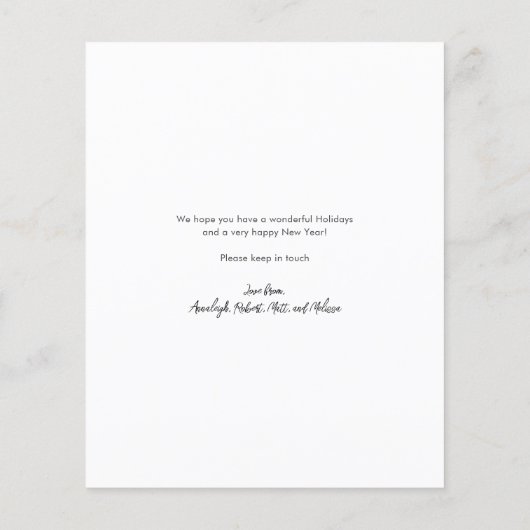 クリスマス休暇の移動引っ越しました発表 (裏面)