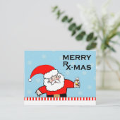 クリスマス休暇の薬局 シーズンポストカード (スタンド正面)