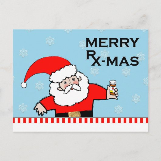 クリスマス休暇の薬局 シーズンポストカード (正面)