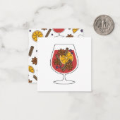 クリスマス休暇の赤いホットワイン スパイシーな飲み物 ノートカード (正面/裏面インサイチュ)