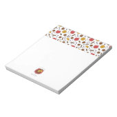 クリスマス休暇の赤いマルドワインスパイス ノートパッド (回転)