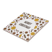 クリスマス休暇の赤ワインのスパイシーなカクテル タイル (側面)