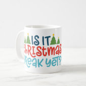 クリスマス休暇はまだマグカップかおもしろい- Holiday Mug コーヒーマグカップ (正面左)