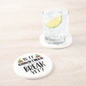 クリスマス休暇はまだ休日おもしろいの先生 コースター (側面)