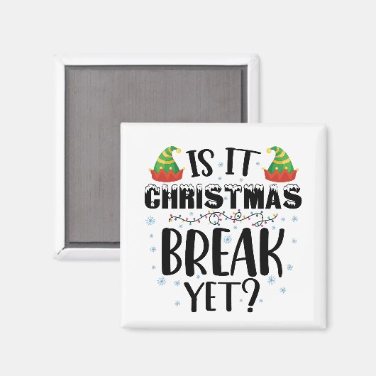 クリスマス休暇はまだ休日おもしろいの先生 マグネット (正面/裏面)