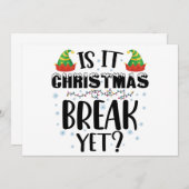 クリスマス休暇はまだ休日おもしろいの先生 招待状 (正面/裏面)