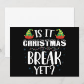 クリスマス休暇はまだ休日おもしろいの先生 招待状 (正面/裏面)