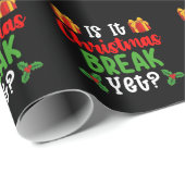 クリスマス休暇はまだ？面白い休日のデザイン ラッピングペーパー (ロールコーナー)