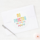 クリスマス休暇までピークなし ラウンドシール (封筒)