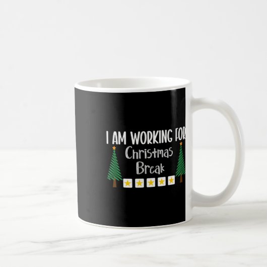 クリスマス休暇も仕事です  コーヒーマグカップ (右)