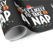 クリスマス休暇を取る可能性が最も高い昼寝 ラッピングペーパー (ロールコーナー)