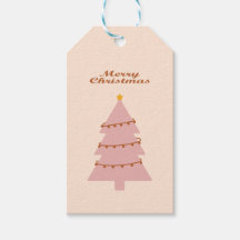 クリスマス休暇を祝うピンクのクリスマスツリー
