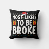 クリスマス休暇を過ぎたかもおもしろいしれない クッション (正面)