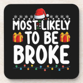 クリスマス休暇を過ぎたかもおもしろいしれない コースター (正面)