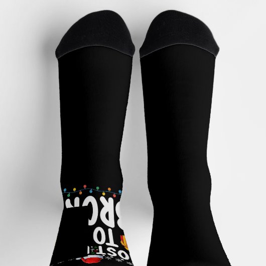 クリスマス休暇を過ぎたかもおもしろいしれない ソックス (上部)