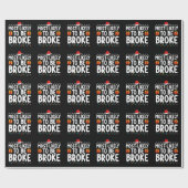 クリスマス休暇を過ぎたかもおもしろいしれない ラッピングペーパー (フラット)