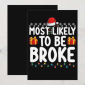 クリスマス休暇を過ぎたかもおもしろいしれない 招待状 (正面/裏面)