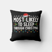 クリスマス休暇を過ごして眠る可能性が最も高い クッション (正面)