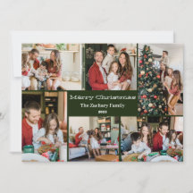 クリスマス休暇スクリプトファミリーフォトコラージュ