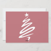 クリスマス休暇スクリプトファミリーフォトコラージュ シーズンカード (裏面)