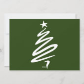 クリスマス休暇スクリプトファミリーフォトコラージュ シーズンカード (裏面)