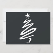 クリスマス休暇スクリプトファミリーフォトコラージュ シーズンカード (裏面)