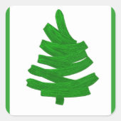 クリスマス休暇パターン。 スクエアシール (正面)